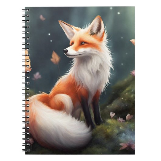 Fantasy Fox Nature Art Notizblock (Vorderseite)