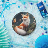 Fantasy Fox Nature Art Pappteller (Party)