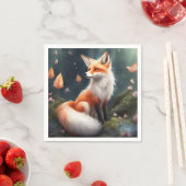 Fantasy Fox Nature Art Serviette (Beispiel)