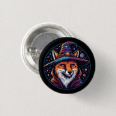 Fantasy Fox - Zauberer Button (Vorne & Hinten)