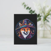 Fantasy Fox - Zauberer Postkarte (Stehend Vorderseite)