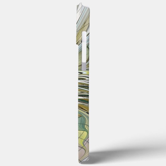 Fantasy Fraktal Blume mit Goldenen Initialen Case-Mate iPhone Hülle (Rückseite / Links)