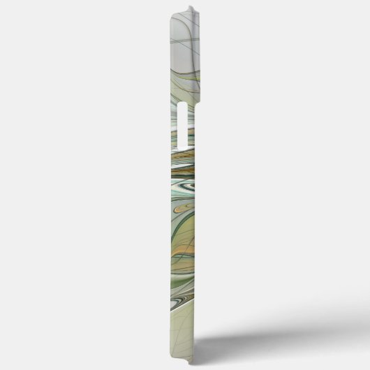 Fantasy Fraktal Blume mit Goldenen Initialen Case-Mate iPhone Hülle (Rückseite / Rechts)