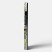 Fantasy Fraktal Blume mit Goldenen Initialen Case-Mate iPhone Hülle (Rückseite / Links)