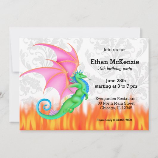 Fantasy-Freund Einladung (Vorderseite)