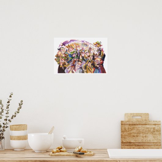 Fantasy Friends Poster (Küche)