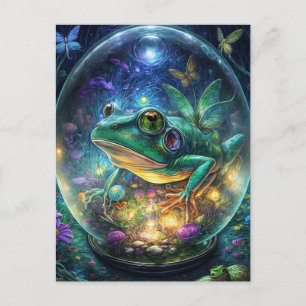 Fantasy Frog Terrainium Postkarte