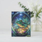 Fantasy Frog Terrainium Postkarte (Stehend Vorderseite)