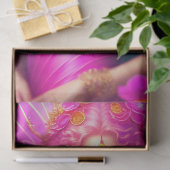 Fantasy Fuchsia Fairy Blume Schmetterlinge Decoupa Seidenpapier (Geschenk)