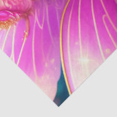 Fantasy Fuchsia Fairy Blume Schmetterlinge Decoupa Seidenpapier (Detail)