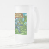 Fantasy-Fußball Mattglas Bierglas (VorderseiteRechts)