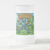 Fantasy-Fußball Mattglas Bierglas (Mittel)