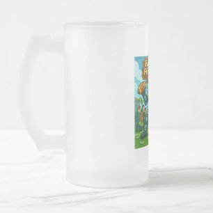 Fantasy-Fußball Mattglas Bierglas