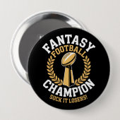 Fantasy-Fußball-Meister Button (Vorne & Hinten)