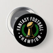 Fantasy-Fußball-Meister Button (Vorne & Hinten)