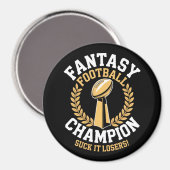 Fantasy-Fußball-Meister Magnet (Vorderseite/Rückseite)