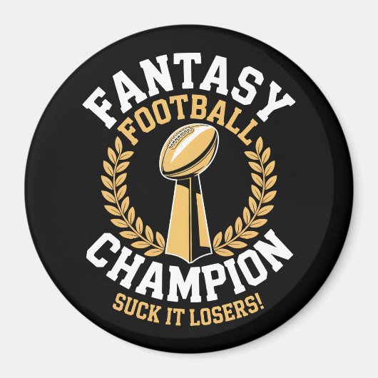 Fantasy-Fußball-Meister Magnet (Vorne)