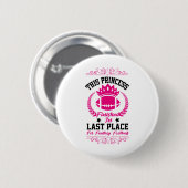 Fantasy-Fußball Prinzessin Lustiges Party-Design V Button (Vorne & Hinten)