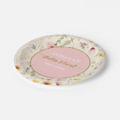 Fantasy Futter und Twirl Wildblume Pappteller (Schrägansicht)