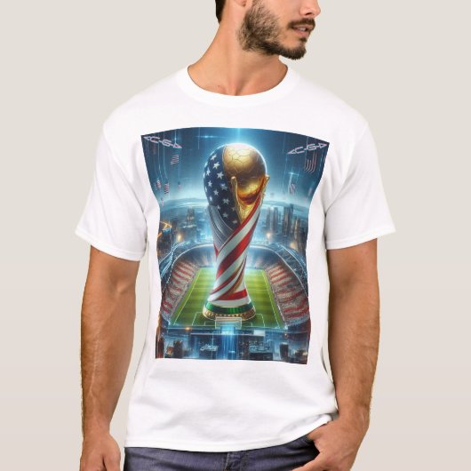 Fantasy Future Weltmeisterschaft USA 2026 ON BLACK T-Shirt (Vorderseite)
