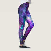 Fantasy Galaxy Kosmic Space Lila Aquamarin Pink Leggings (Rechts)