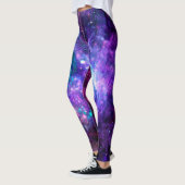 Fantasy Galaxy Kosmic Space Lila Aquamarin Pink Leggings (Links)