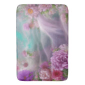 Fantasy Garden mit Blume und rosa Wasserfall Badematte (Vorderseite Vertikal)
