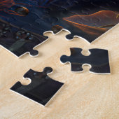 Fantasy-Gemälde Flammender Pirat in einer Kampfsze Puzzle (Seite)