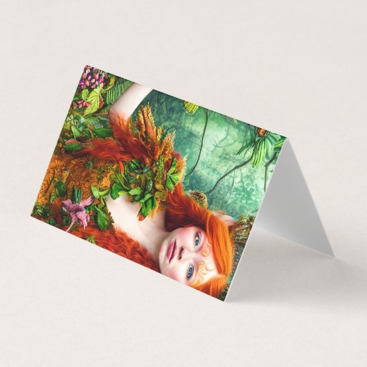 Fantasy Ginger Men Fairy Graphic Visitenkarten (Vorderseite)