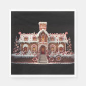 Fantasy Gingerbrett House mit Candies 2 Serviette (Vorderseite)