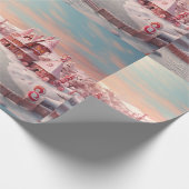 Fantasy Gingerbrett House mit Candies 4 Geschenkpapier (Ecke)