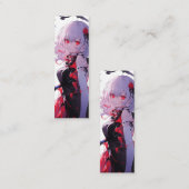 Fantasy Girl Anime Mini Visitenkarte (Vorne/Hinten)