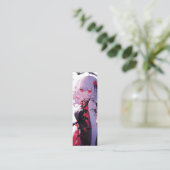 Fantasy Girl Anime Mini Visitenkarte (Stehend Vorderseite)
