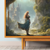 Fantasy Girl mit Castle Entdeckungsreise Seidenpapier