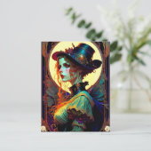 fantasy girl postkarte (Stehend Vorderseite)