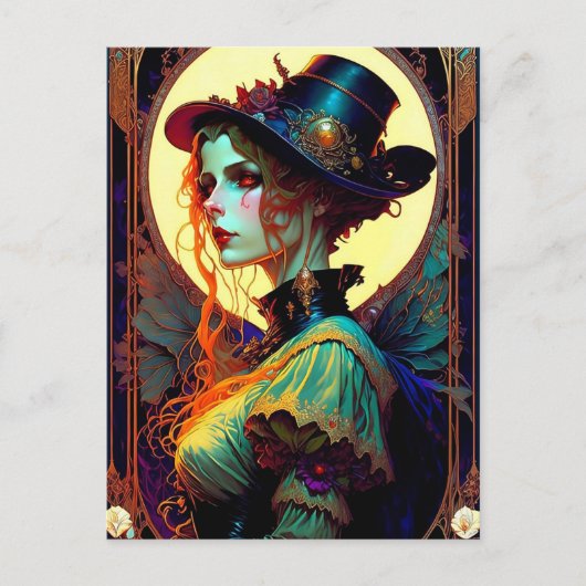 fantasy girl postkarte (Vorderseite)