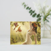 Fantasy Girl Postkarte (Stehend Vorderseite)