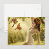 Fantasy Girl Postkarte (Vorne/Hinten)