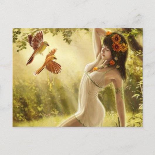 Fantasy Girl Postkarte (Vorderseite)