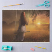 Fantasy Girl Swing Decoupage Tissue Seidenpapier (Basteln)