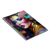 Fantasy Glam Pop Art Notizblock (Rechte Seite)