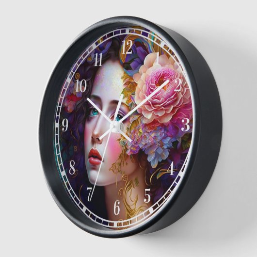 Fantasy Glam Pop Kunstschloss Uhr (Winkel)