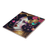 Fantasy Glam Woman Pop Art Keramik Fliese (Seite)