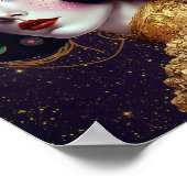 Fantasy Glam Woman Pop Art Poster (Ecke)