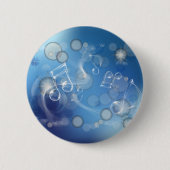 Fantasy Glass Musiknoten Button (Vorderseite)
