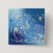 Fantasy Glass Musiknoten Button (Vorderseite)