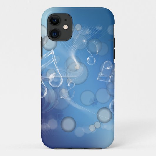 Fantasy Glass Musiknoten Case-Mate iPhone Hülle (Rückseite)