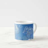 Fantasy Glass Musiknoten Espressotasse (Vorderseite Rechts)
