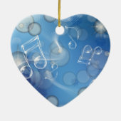 Fantasy Glass Musiknoten Keramik Ornament (Hinten)