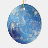 Fantasy Glass Musiknoten Keramikornament (Links)